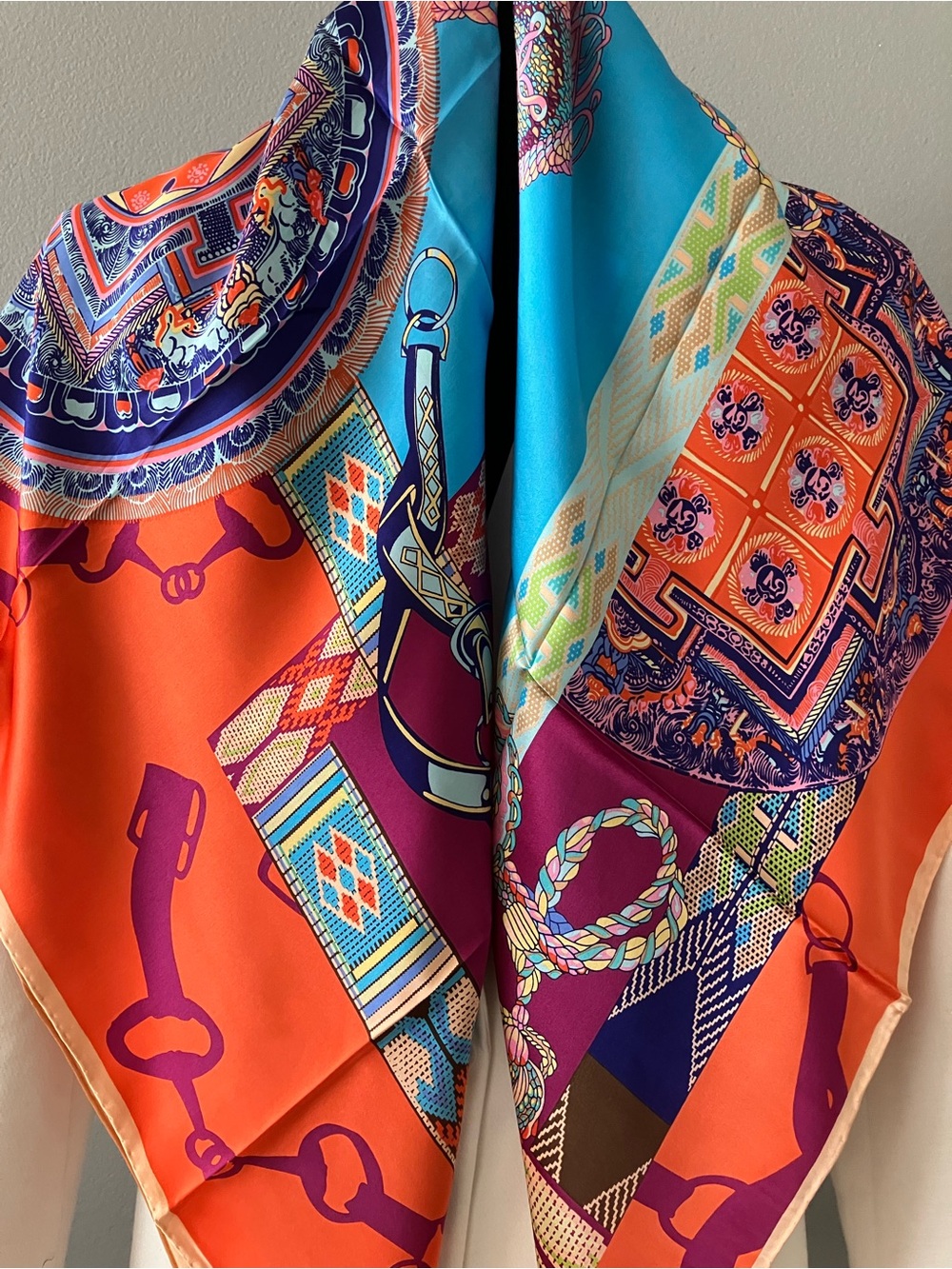 100% silk extra large scarf wrap shawl